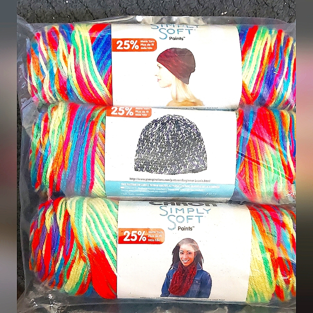 Caron Simply Soft rainbow bright